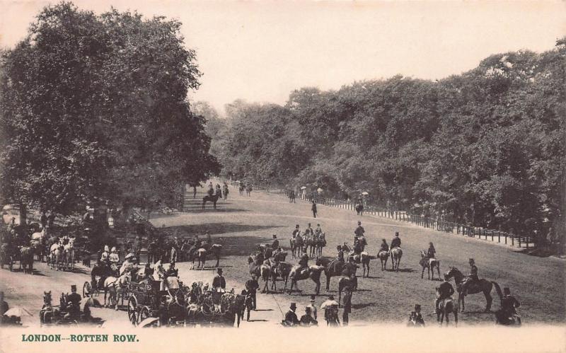 Rotten Row, London, England, Early Postcard, Unused