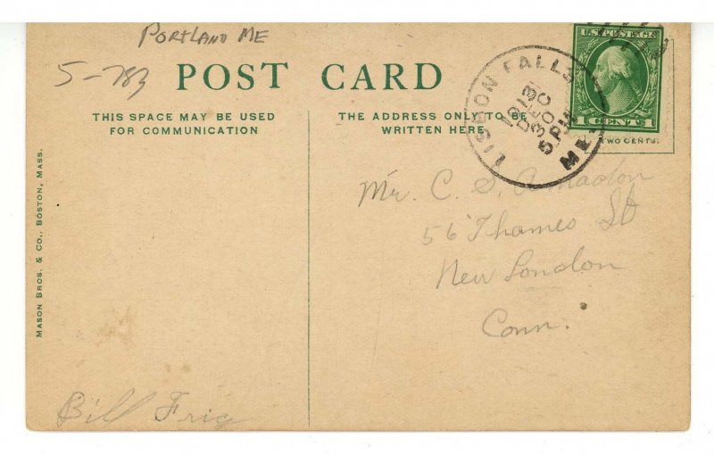 ME - Portland. Boothby Square