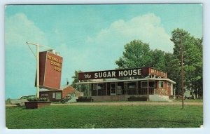 ANIWA, WI Wisconsin The SUGAR HOUSE c1950s Cars Shawano County Roadside Postcard