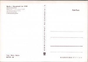 Postcard RPPC Germany Berlin   Alexander Square