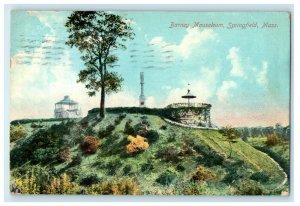 1909 Barney Mausoleum, Springfield, Massachusetts MA Posted Antique Postcard