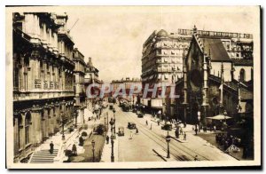 Postcard Old Lyon Place des Cordeliers and the Church St Bonaventure