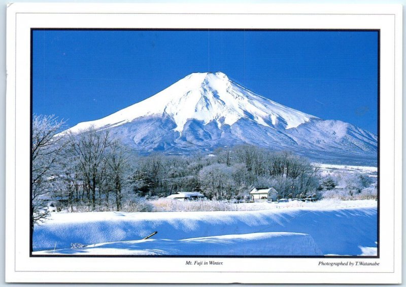 Postcard - Mount Fuji in Winter, Fuji-Hakone-Izu National Park - Japan