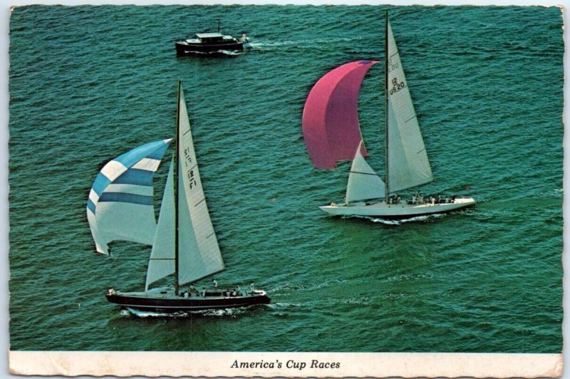 Postcard - America's Cup Races - Newport, Rhode Island