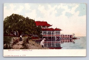 BALLAST POINT TAMPA FLORIDA POSTCARD (c. 1906) ##