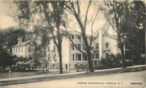 1938 CASTILE, NEW YORK Greene Sanitarium ARTVUE postcard 416