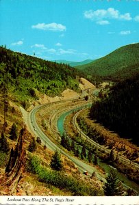 Montana Lookout Pass Along The St Regis River Along Highway 10