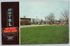 West Memphis Tourist Court Motel Arkansas AR UNP Chrome Postcard Postcard B15