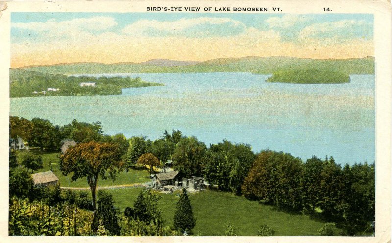 VT - Lake Bomoseen. Bird's Eye View