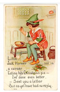 Nursery Rhyme - Little Jack Horner.  Artist: F.E. Nosworthy