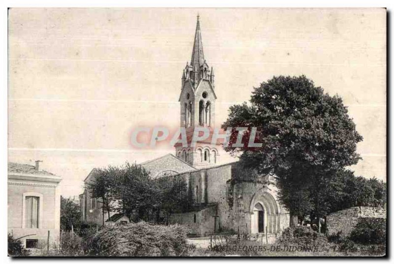 Old Postcard Saint Georges De Didonne The church