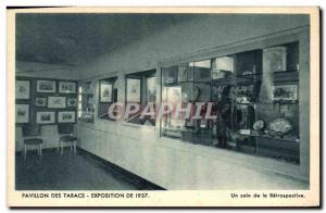 Old Postcard Pavilion Tobacco 1937 Exhibition A corner of the retrospective