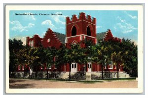 Postcard Methodist Church Chanute Kansas Vintage Standard View Card 