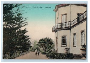 c1910 Big House View Furnas St. Michaels Azores Portugal Unposted Postcard