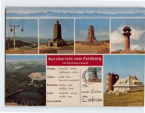 Postcard Kurzbericht vom Feldberg im Schwarzwald, Feldberg, Germany