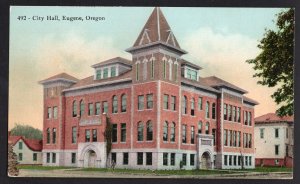 Oregon EUGENE City Hall published by Edward H. Mitchell Divided Back