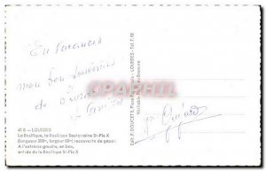 Old Postcard Lourdes Basilica the Underground