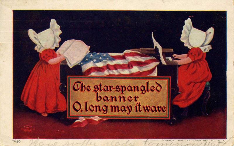 Sunbonnet Twins - The Star Spangled Banner - Artist: Wall