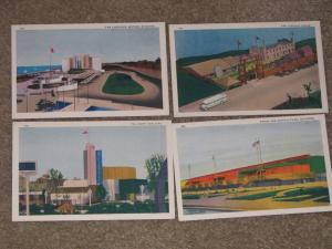 A Century of Progress-Chicago Worlds Fair, 1933, 4  unused vintage cards 