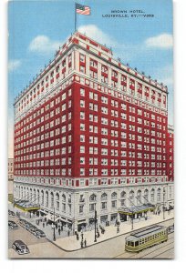 Louisville Kentucky KY Postcard 1945 Brown Hotel