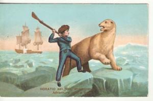 POLAR BEAR  and HORATIO NELSON postcard