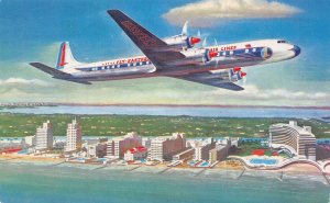 DOUGLAS AIRCRAFT COMPANY~LOT OF 6 POSTCARDS~DC-3 DC-3C DC-4 DC-6 DC-7 DC-7B