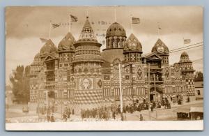 MITCHELL SD CORN PALACE 1908 ANTIQUE REAL PHOTO POSTCARD RPPC