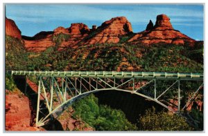 Midgely Bridge Oak Creek Canyon Arizona Vintage Oversize View Postcard