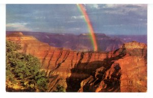 AZ - Grand Canyon Nat'l Park. Rainbow from Pt Sublime on the North Rim(chip)
