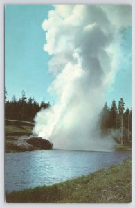 Kodachrome~Riverside Geyser~Yellowstone National Park~Upper Geyser Basin~Vintage