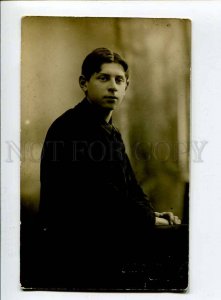 415070 Maxim AUER Russian POET AUTOGRAPH 1919 year REAL PHOTO