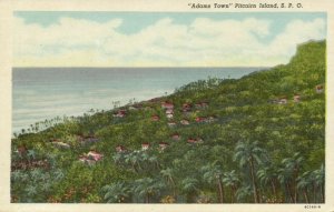 pitcairn islands, ADAMS TOWN, Panorama (1930s)