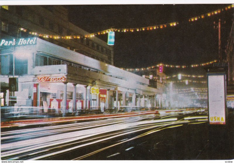 CALCUTTA , India , 1950-60s ; Park Street at night