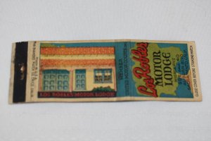 Los Robles Motor Lodge Sacramento California 20 Strike Matchbook Cover