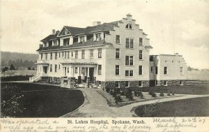 1907 Postcard; Spokane WA St. Luke's Hospital, Note from Patient, Appendicitis