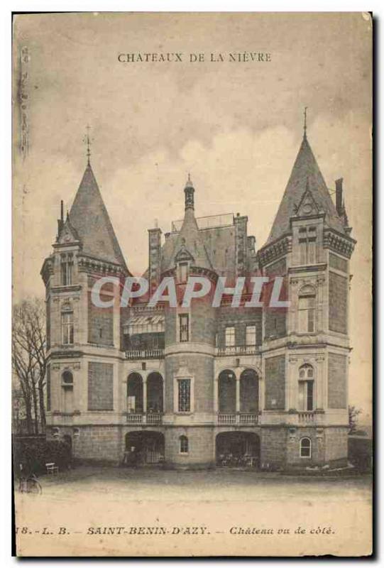 Postcard Old Saint Benin D'Azy Chateau seen ratings Chateau de la Nievre