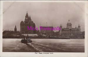 Lancashire Postcard - Liverpool Pier Head   RS37529