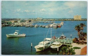 Postcard - The Marina and Yacht Basin at Clearwater Beach - Clearwater, Florida