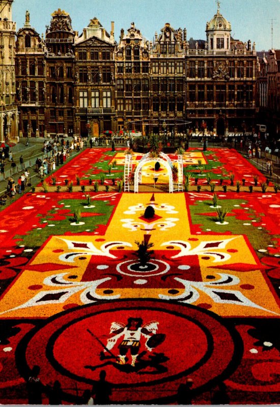 Belgium Brussel Market Place Flower Carpet