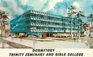 Chicago Illinois 1950s Dormitory Trinity Seminary Bible Postcard 21-10058