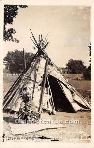 Indian Trading Post Mile Lace Lake, Minnesota, MN, USA Indian Postcard