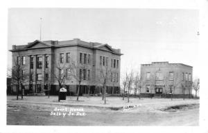 Selby South Dakota Court House Real Photo Antique Postcard K54124