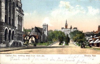 Capitol Avenue Looking West - Omaha, Nebraska NE  