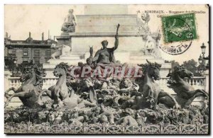 Old Postcard Bordeaux Girondins Monument