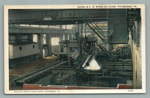 PITTSBURG PA A.M. BYERS CO. PLANT ANTIQUE POSTCARD