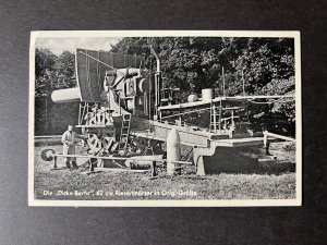 Mint Germany RPPC Military WWII Postcard Artillery Cannon Weapon Big Bertha