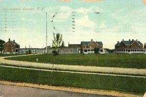 Postcard 1910 View of Fort Ontario , Oswego, NY.    S6