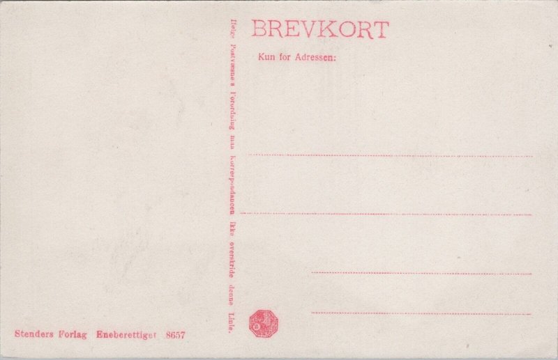 Denmark Klampenborg Strandparti Vintage Postcard 09.66