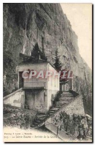 Old Postcard La Sainte Baume Arrival Cave