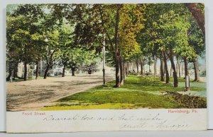 Harrisburg Pa Front Street udb c1906 Postcard P18